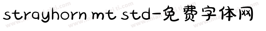 strayhorn mt std字体转换